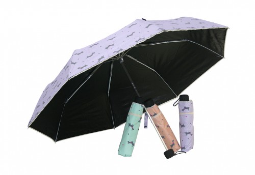 Puppies lilac umbrella