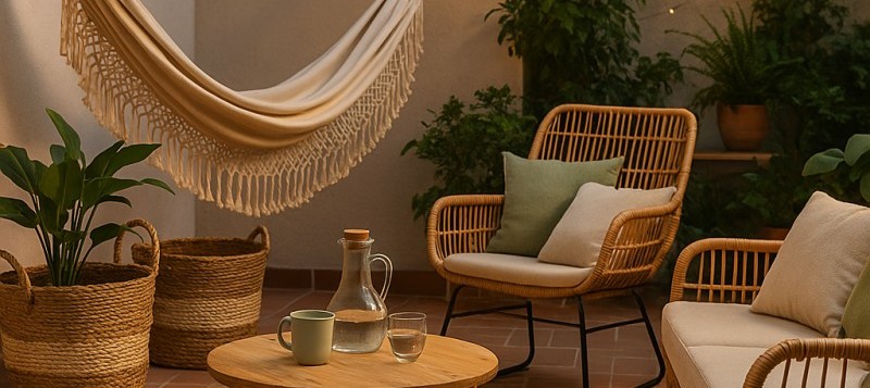 Decoración slow: vive el verano a otro ritmo con muebles y capazos