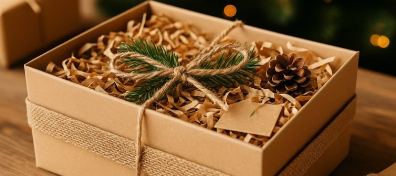 Regalos hechos a mano para Navidad: ideas con cajas, viruta y cintas decorativas