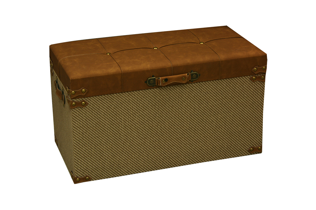 Baul mullido marron