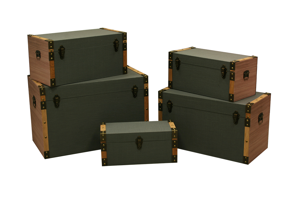 Baul madera gris s/5