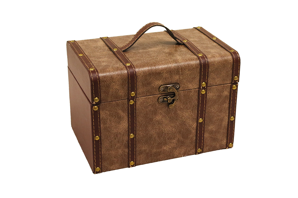 Cofrecito floral marron