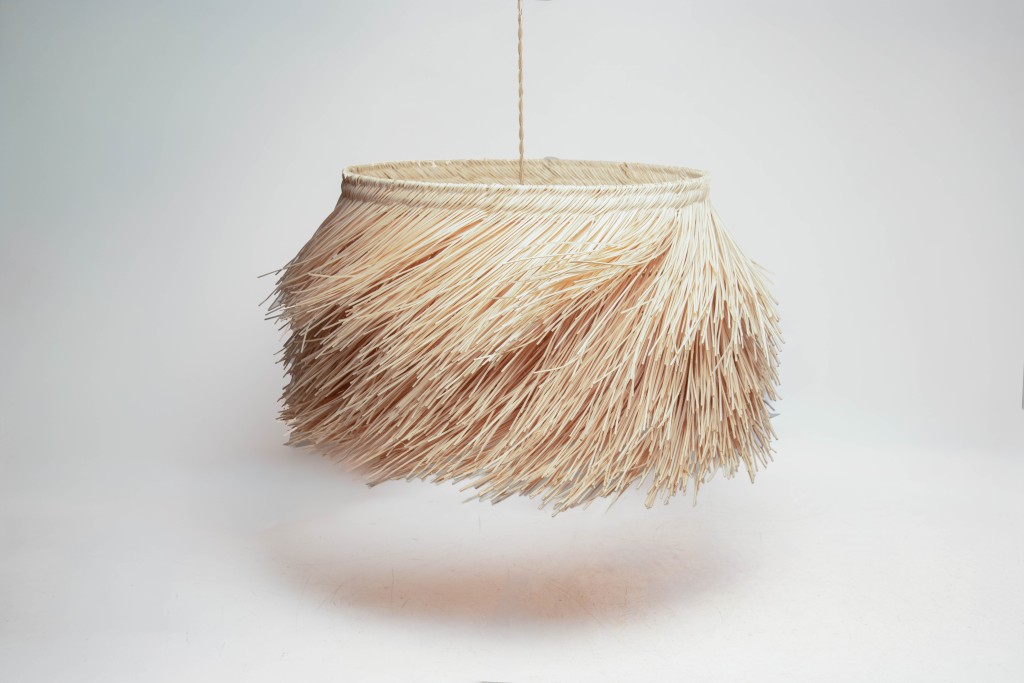 Lampara etnica con portalamparas ce incluido