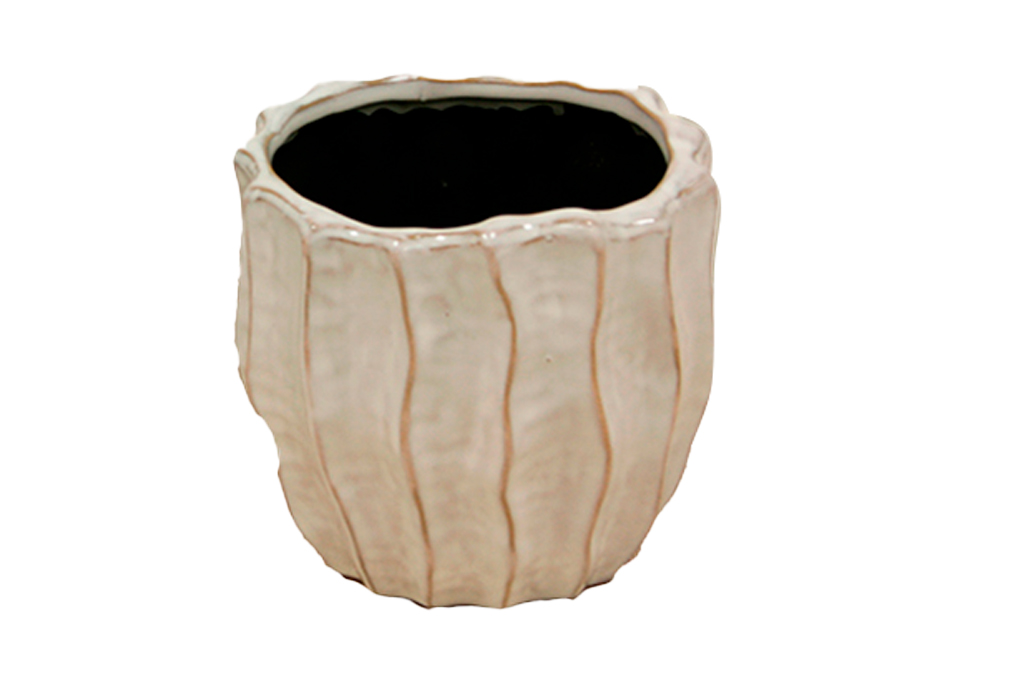 Maceteros ceramica beige
