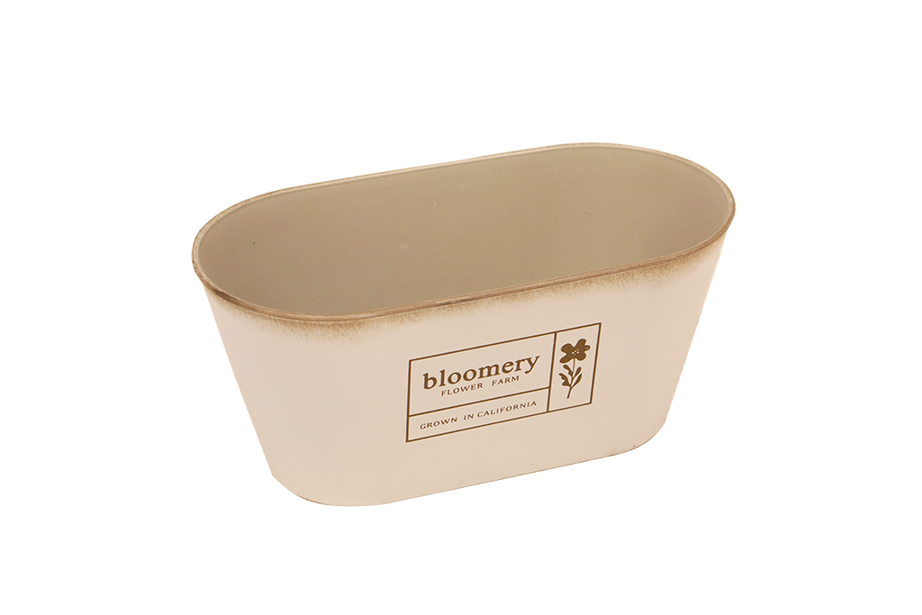 Macetero plastico bloomery blanco