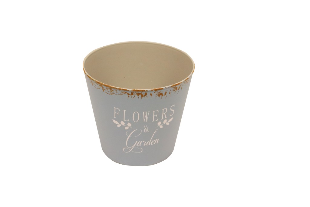 Macetero azul flowers