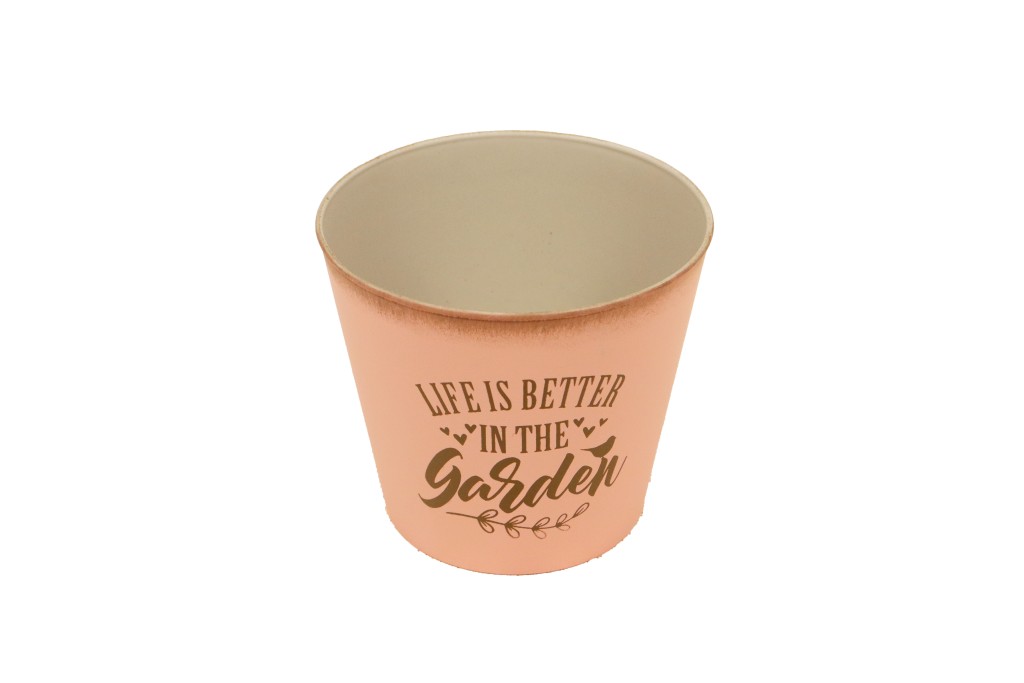 Macetero rosa pastel