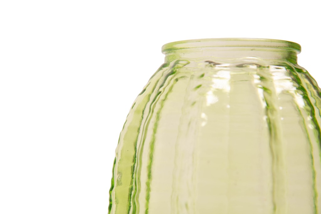 Jarrón redondo verde