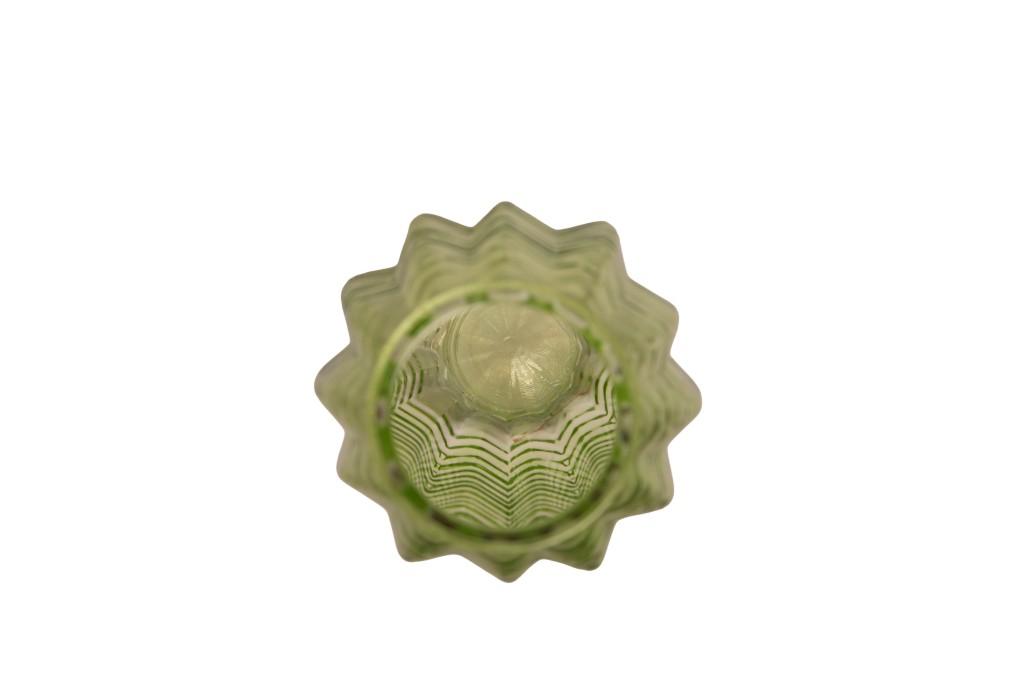 Jarrón redondo verde