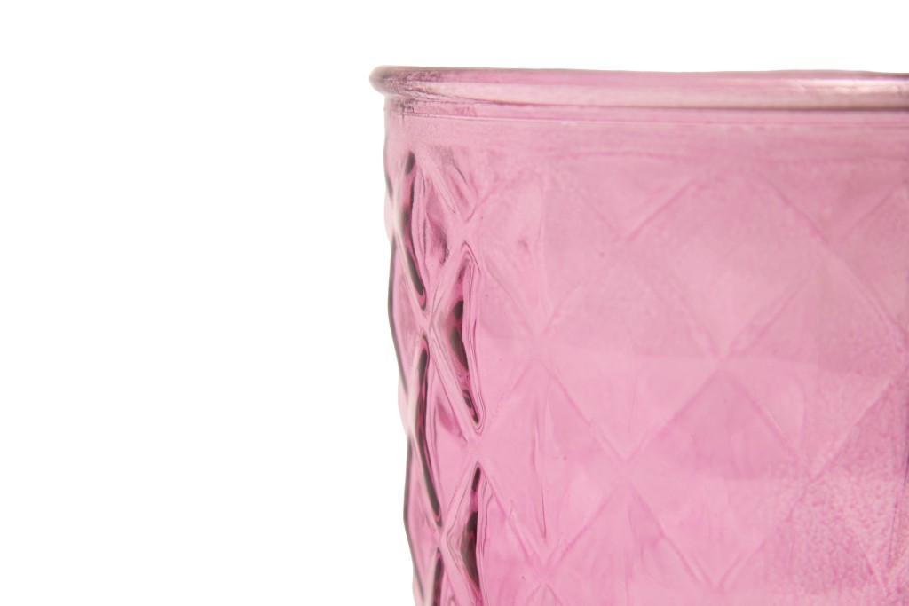 Jarrón morado con relieve