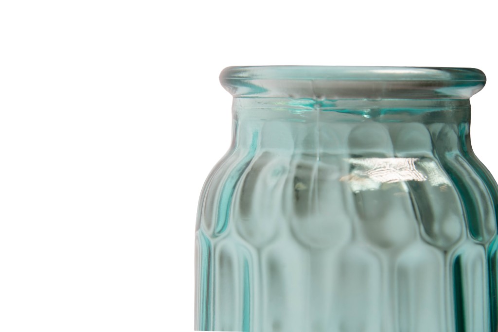 Jarrón azul para flores