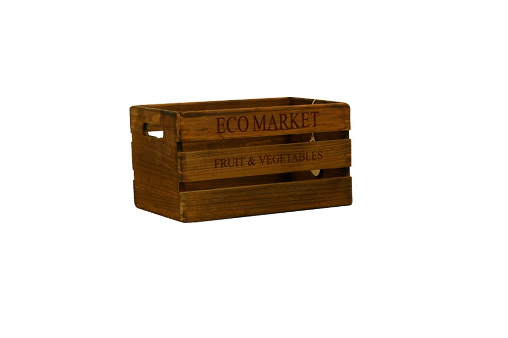 Caja de madera eco market