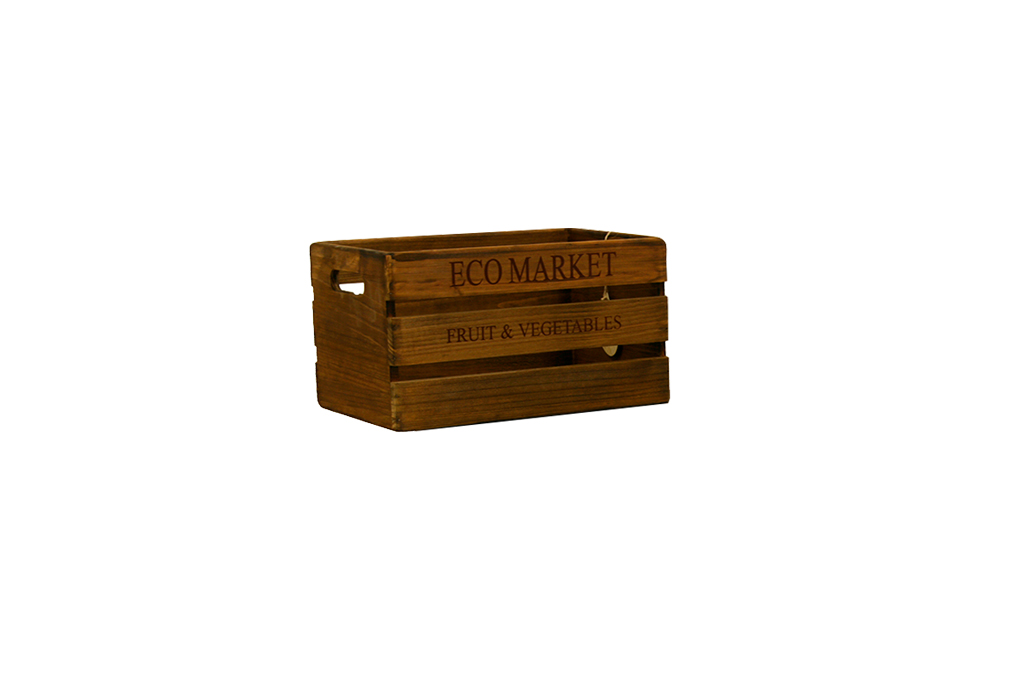 Caja de madera eco market