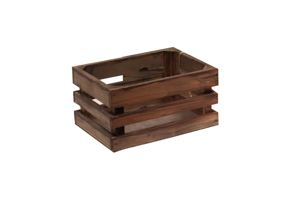 Caja de tablas de madera