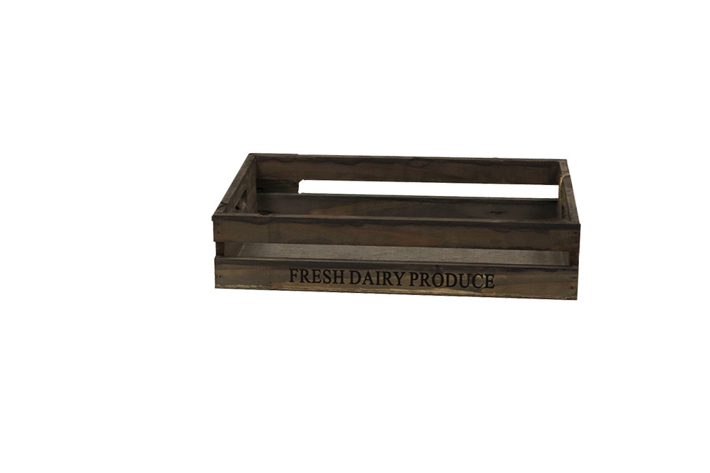 Bandeja de madera rectangular