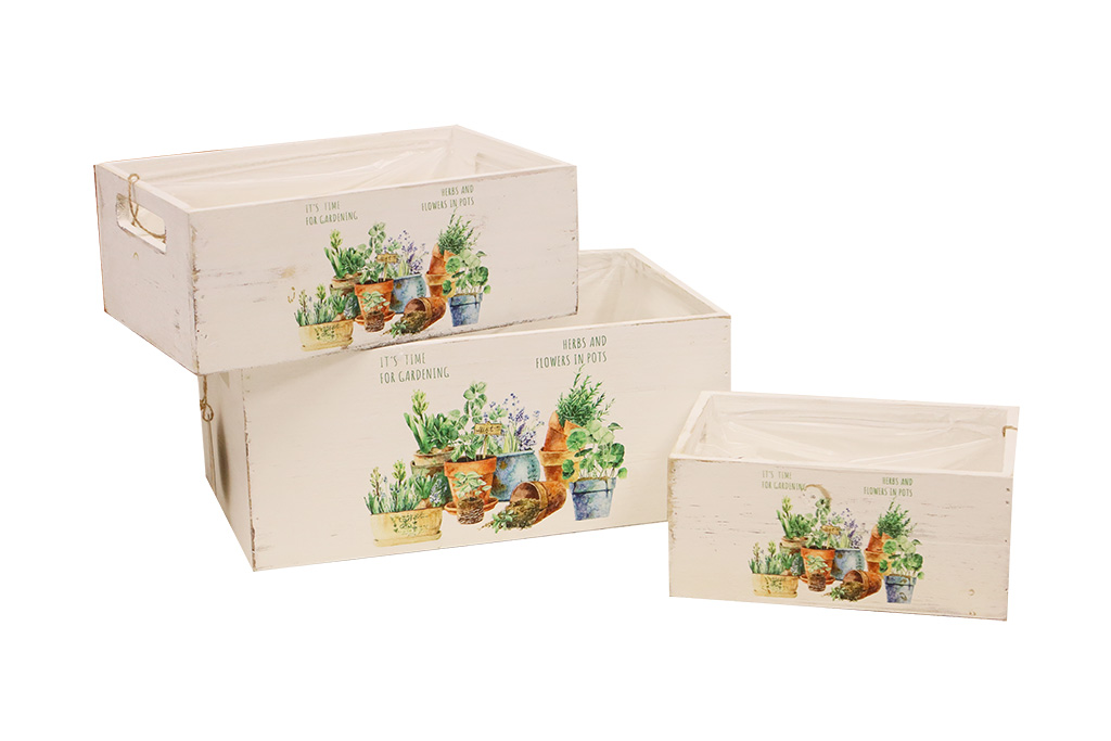Maceteros de madera jardin de suculentas