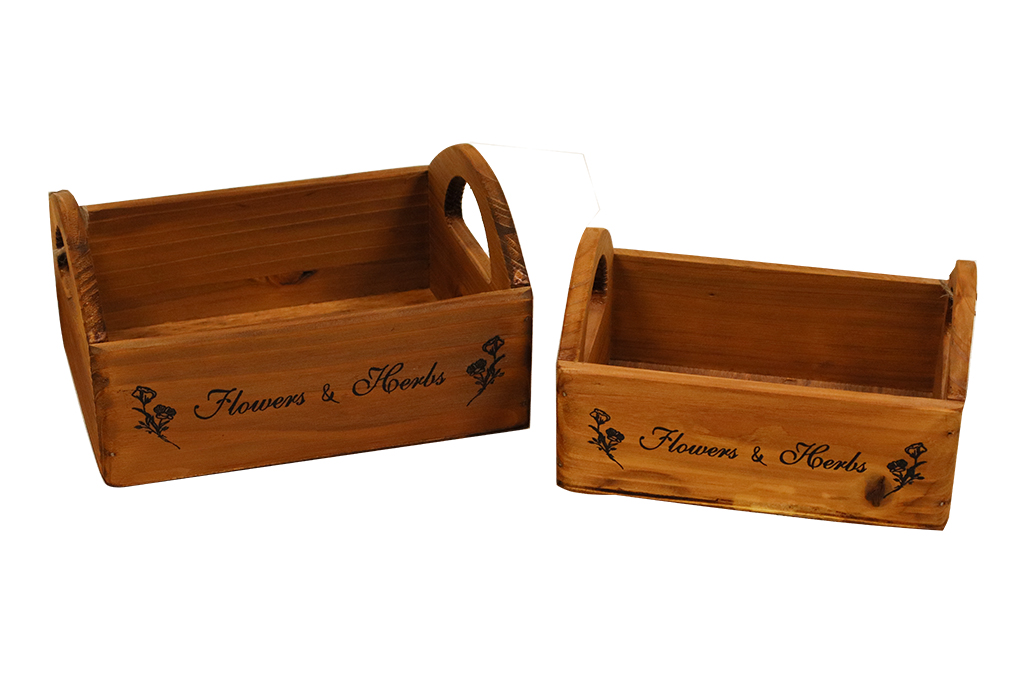 Macetero flowers and herbs s/2