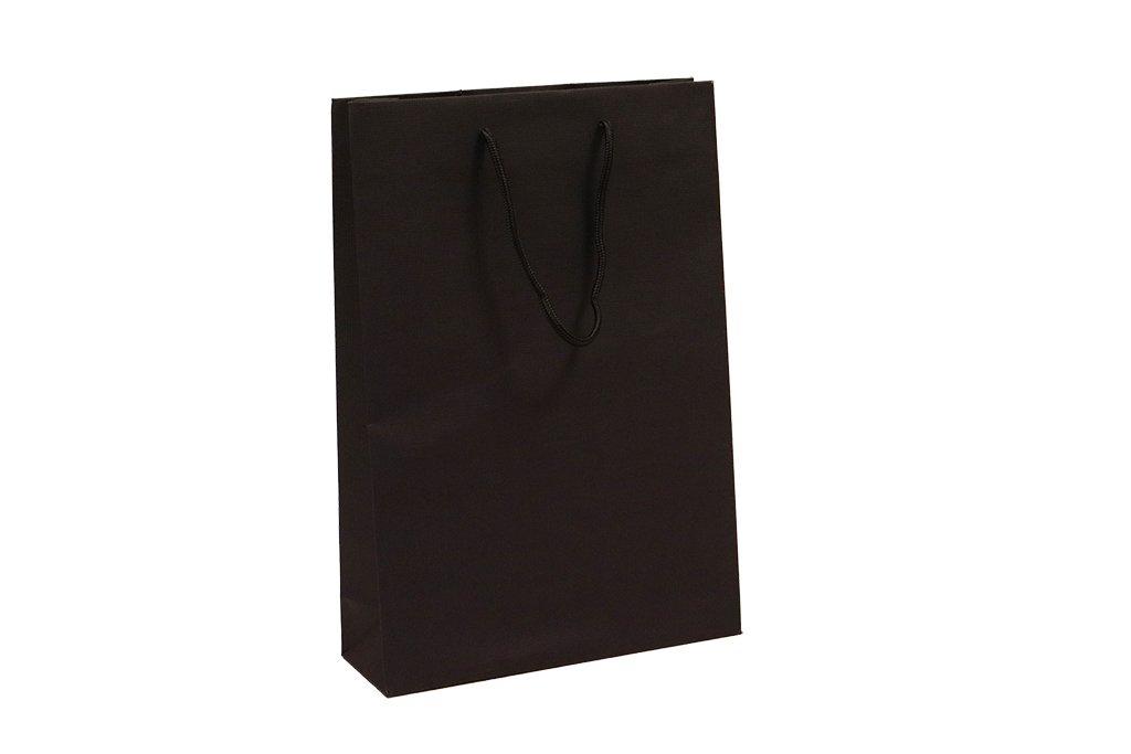 Bolsa de carton negra grande