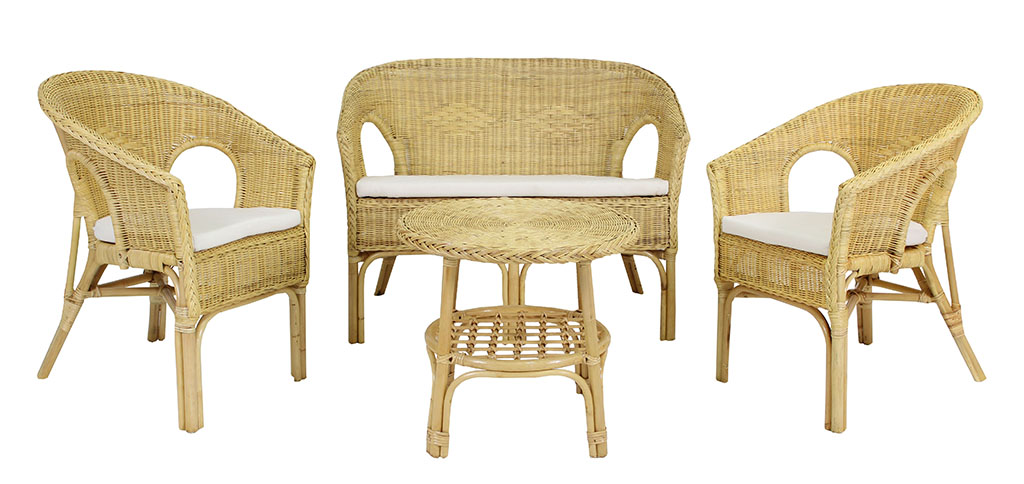 Kelek set - sillones y mesa de ratan