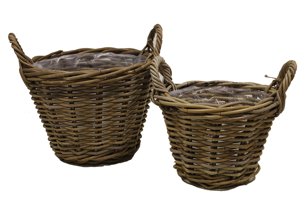 Cesta popato gris claro s/2