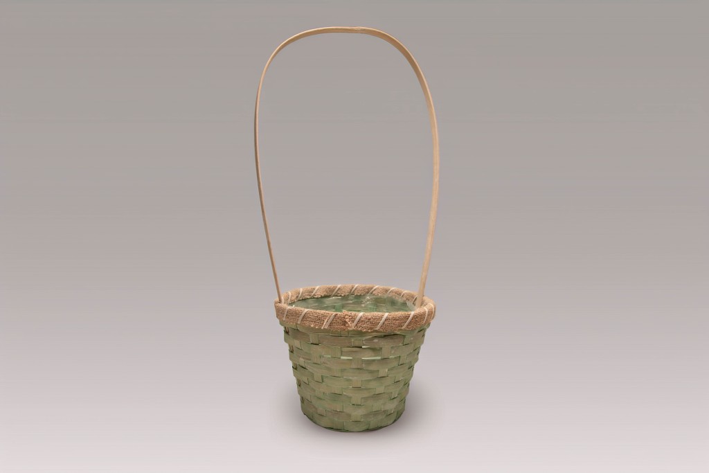 Cesta bamboo verde 20cm