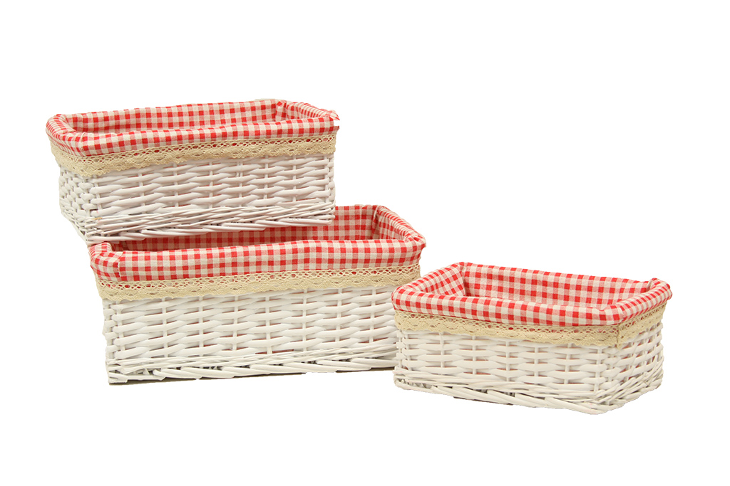 Cajonera mimbre con tela