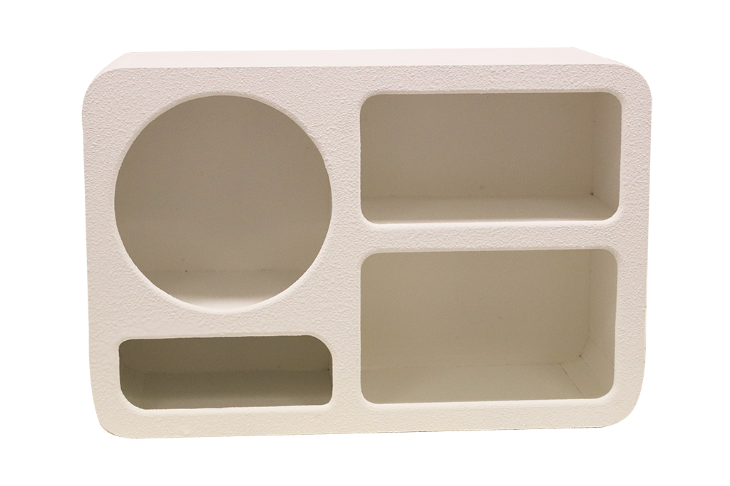 Comoda de madera blanca cuatro compartimentos