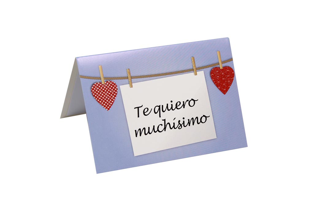 Tarjeta amor cartel colgante