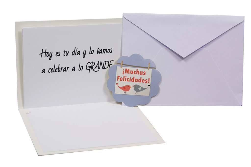 Tarjeta felicidades - vuela alto