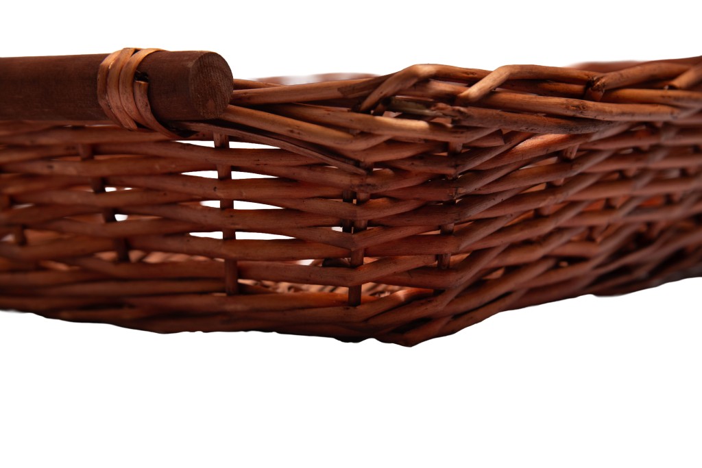 Bandeja mimbre marrón