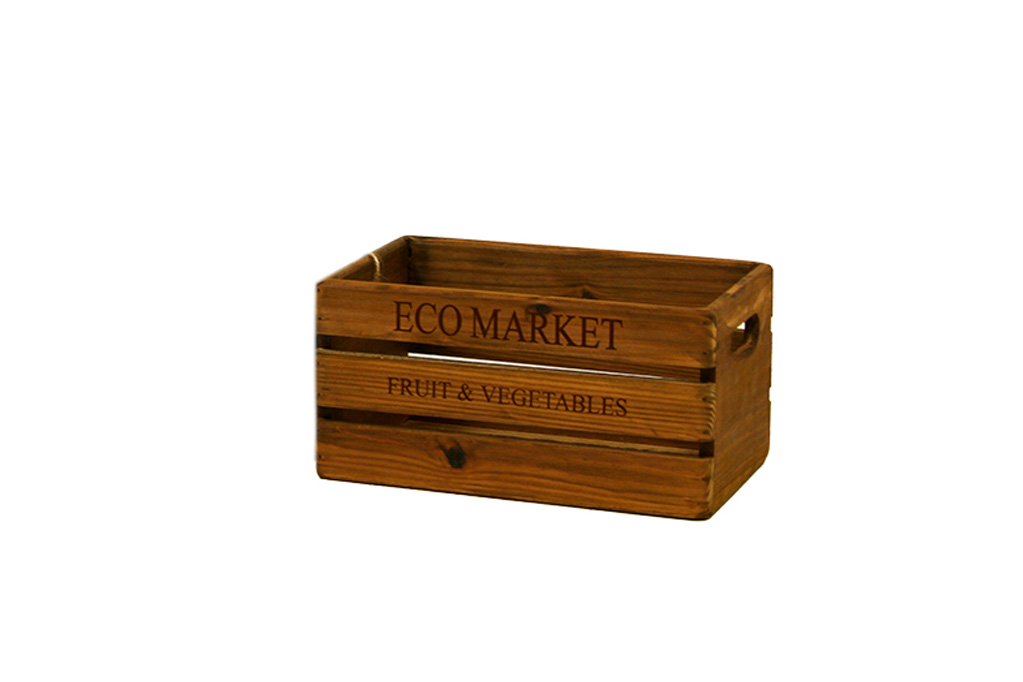 Caja de madera eco market