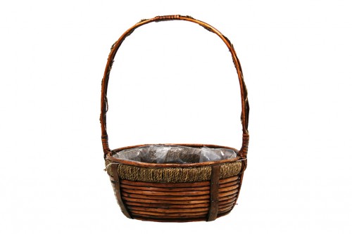 Round rope basket s/3