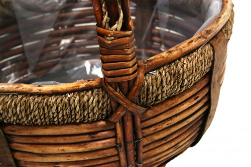 Round rope basket s/3