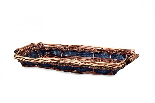 Rectangular Jamaican wicker tray