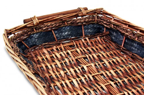 Rectangular Jamaican wicker tray