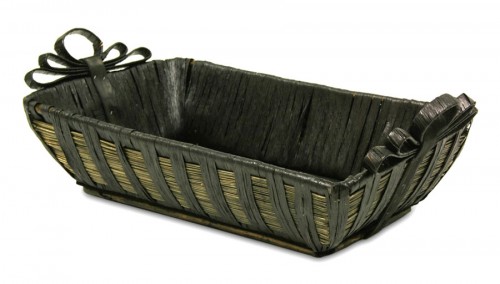 DARK WICKER TRAY NICE