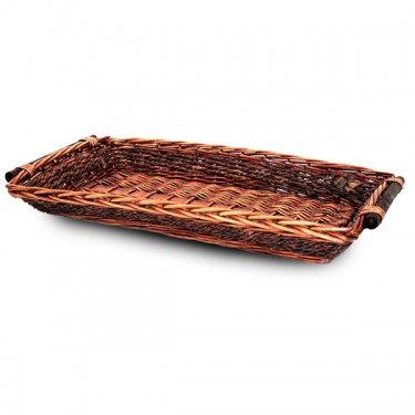 70 cm rectangular wicker tray