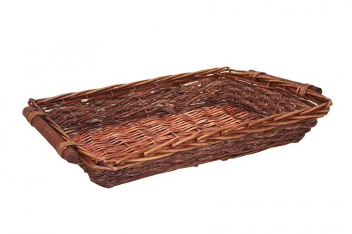 70CM RECTANGULAR WICKER TRAY