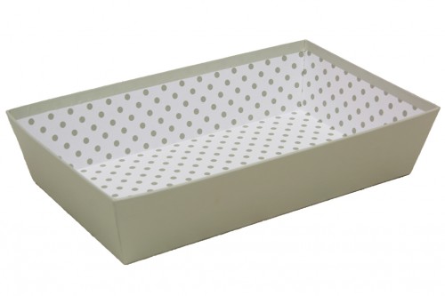 Gray cardboard tray