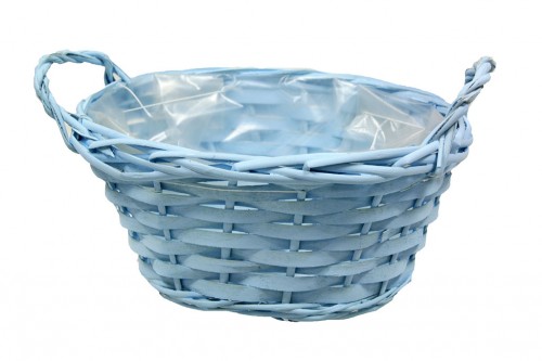 Artic blue wicker tray