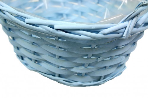 Artic blue wicker tray