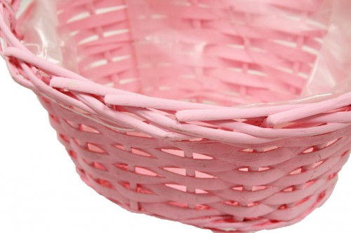 Artic pink wicker tray