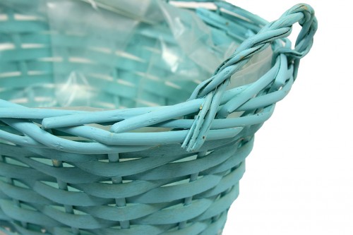 Artic green wicker tray