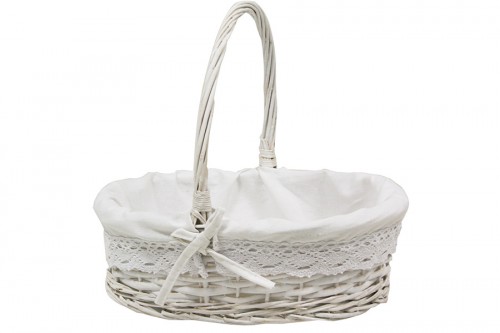 White happybath basket