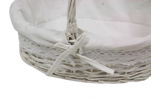 White happybath basket