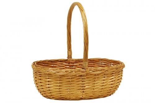 Barley wicker basket