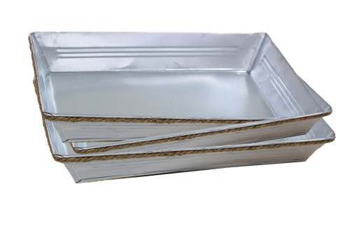 Bandeja metalica con cuerda