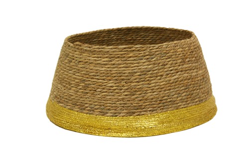 Base arbol de navidad seagrass borde dorado