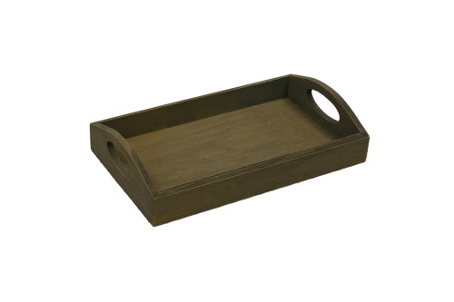 Mini plateau en bois gris