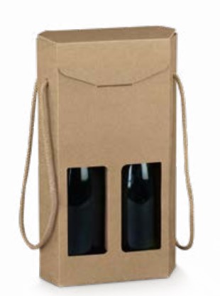Estuche 2 botellas con cuerda